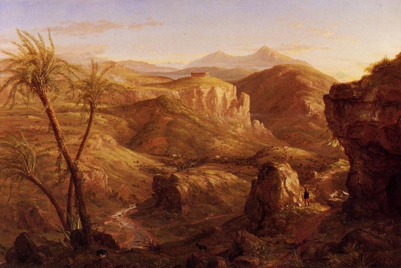 Thomas Cole The Vale and Temple of Segesta oil painting image